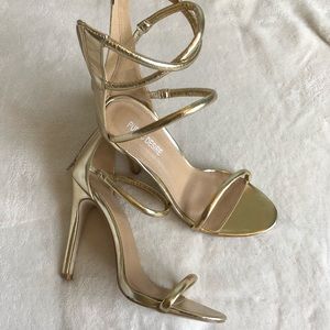 Gold heels